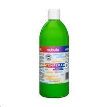 Tempera festék, 500 ml-es, világoszöld, Nebulo