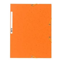Gumis mappa karton Exacompta A/4 narancssárga