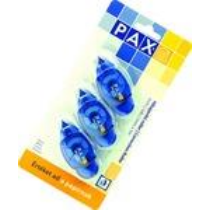 Hibajavító roller, 3 darabos, 5 mm x 5 m, PAX "R101", kék