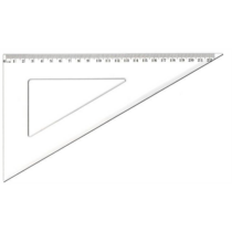 Antilop 60-30 fokos átlátszó műanyag háromszög vonalzó