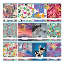Füzet, A4, tűzött, sima, 80-32, L-Design minták, Nebulo (12)