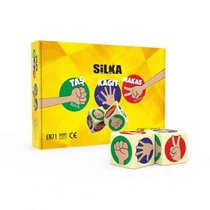 Radír, 2 db-os, színes kínálóban, Kő-Papír-Olló, Silka (12)