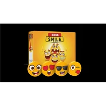 Radír, dizájn mintával, kicsi, színes kínálóban, Smile, Silka (36)