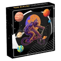 Radír, dizájn mintával, kicsi, színes kínálóban, Galaxis, Silka (36)