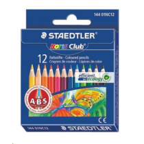 Színes ceruza készlet, hatszögletű, félhosszú, STAEDTLER "Noris 144", 12 különböző szín