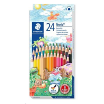 Színes ceruza készlet, hatszögletű, STAEDTLER "Noris 144", 24 különböző szín