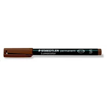 Alkoholos marker, OHP, 0,4 mm, STAEDTLER "Lumocolor® 313 S", barna