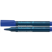 Alkoholos marker, 1-3 mm, kúpos, SCHNEIDER "Maxx 130", kék