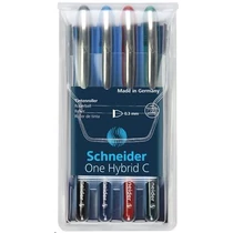 Rollertoll készlet, 0,3 mm, SCHNEIDER "One Hybrid C", 4 szín