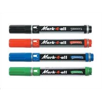 Alkoholos marker, 1,5-2,5 mm, kúpos, STABILO "Mark-4-all", fekete