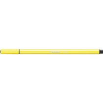 Filctoll, 1 mm, STABILO "Pen 68", citromsárga