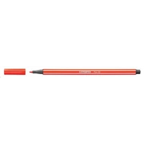 Filctoll, 1 mm, STABILO "Pen 68", világos piros