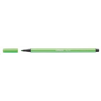 Filctoll, 1 mm, STABILO "Pen 68", levél zöld