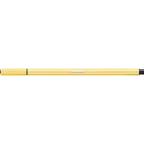 Filctoll, 1 mm, STABILO "Pen 68", sárga