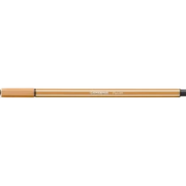 Filctoll, 1 mm, STABILO "Pen 68", sötétokker