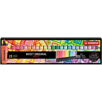 Szövegkiemelő készlet, 2-5 mm, STABILO "BOSS original Arty", 23 különböző szín