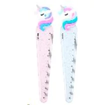 Vonalzó, Unikornis mintával, 13 cm, Nebulo (20)