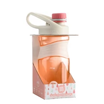 Palack, műanyag, kupakos, markolattal, 450ml, rózsaszín, Wabo (1)