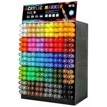 Akril marker-filc  készlet M&G "Mocalo" 180 db-os display 30 színben