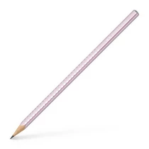 Grafitceruza háromszögletű SPARKLE B metál rózsa test