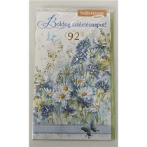 Képeslap 7 ARGUS 15-6466 Szülinap női margaréták pillangóval tekerős