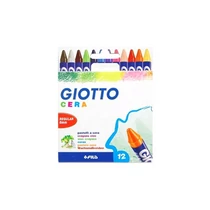 Zsírkréta GIOTTO Cera kerek hegyezett 8 mm 12 színű