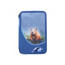 Herlitz tolltartó 2 emeletes üres Capibara kék
