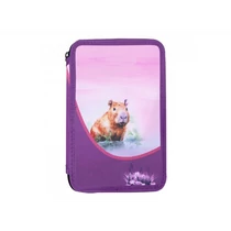 Herlitz tolltartó 2 emeletes üres Capibara pink