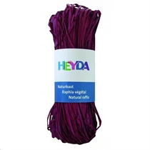 Raffia HEYDA 50g természetes anyagból bordó  204887792
