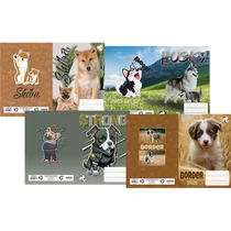 Füzetborító A/5 betétes 4x5 db/csomag T-Creativ "Puppies"