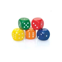 Dobókocka zacskós 10 db-os   kicsi 15x15 színes 