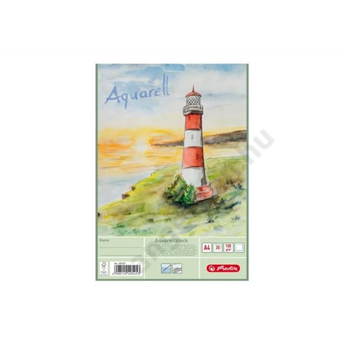 Herlitz rajzkarton-blokk akvarell A4/20 ív 150g