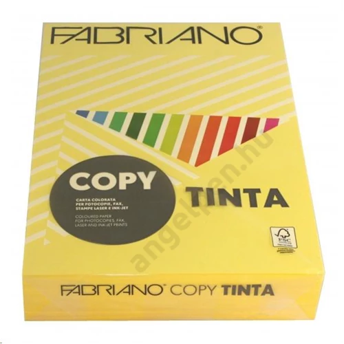 Sz.fénymásolópapír FABRIANO A/4 80g (500ív/csg) pasztell kanárisárga  61021297 (57)