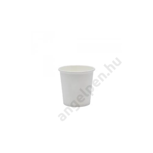 Eldobható papírpohár 180ml fehér 50db/csomag