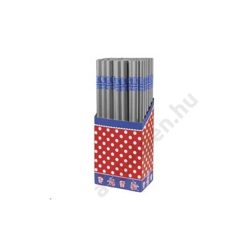 Díszcsomagoló POLMAK (70x200) 60g tekercses ezüst  P2_KRAFT_SILVER