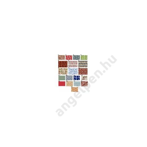 Díszcsomagoló ARGUS (70x100) tekercses natúr kraft karácsonyi mintás (2ív/tek/70 tek/dob)  0959-002, 0003 mix
