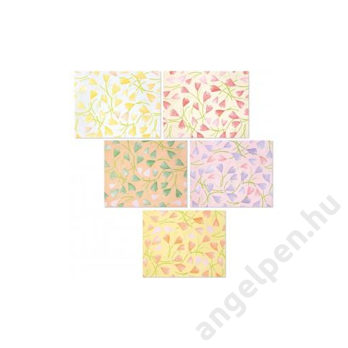 Díszcsomagoló ARGUS (70x200) tekercses pasztell tulipános (1ív/tek) 0932-0001 /50