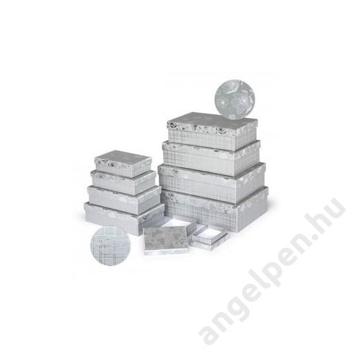 Díszdoboz ARGUS 10 részes tégla ezüst pillangós 2100-8149