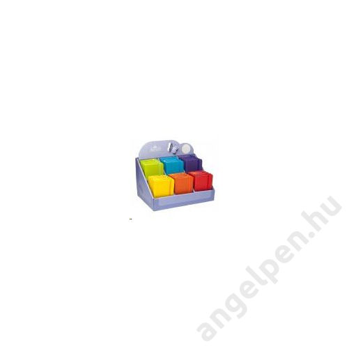 Napló ARGUS (7,5x10,5) gumis vonalas 84 lapos Szivárvány vegyes színben 24db/disp. (db/ár)  1433
