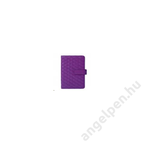 Napló ARGUS (10,9x15) 120lap mágnessel záródó vonalas rombusz mintás lila  1490-0001