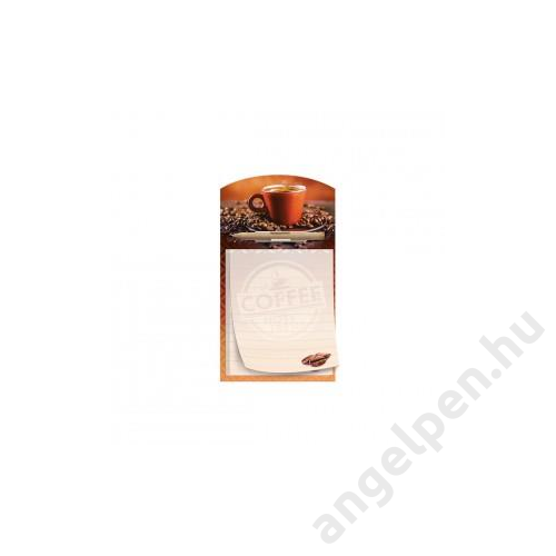 Jegyzet ARGUS (10x18) hűtőmágnes 40 lapos ,ceruzával Kávés 1132-348