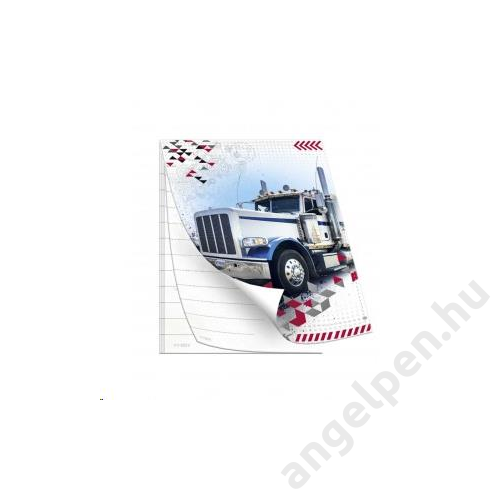 Jegyzetfüzet ARGUS A/6 (48db/disp) Speed Truck vonalas (darab ár!) 1111-0306