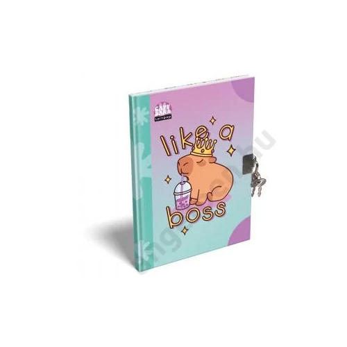 Emlékkönyv LIZZY A/5 keménytáblás lakattal Lollipop Capybara