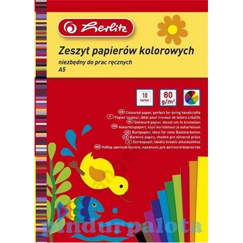 Kivágópapír A5, 10 ív fényes