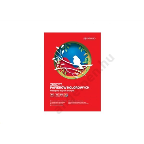 Herlitz kivágópapír A4/10 ív 80g, fényes