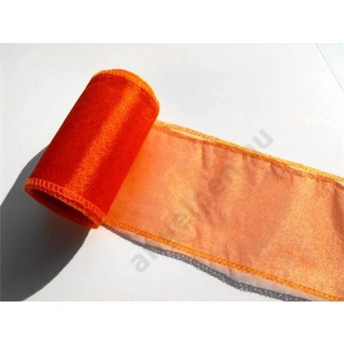 SÖTÉT NARANCS SZEGETT ORGANZA  11cm/10m