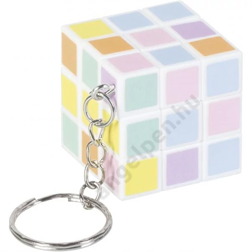 Kulcstartó BRUNNEN (3x3cm) Mágikus kocka PASZTEL (24db/disp) 102739401