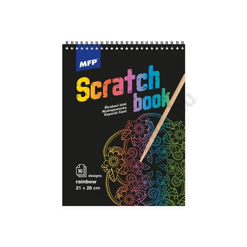 Kaparós füzet 21x28 mix/szivarványos MFP
