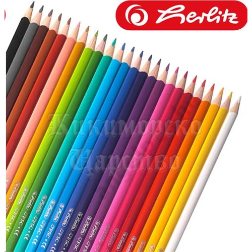 Herlitz színes ceruza / 24 szín Trio lakkozott