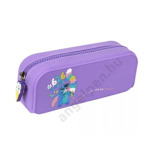 Tolltartó egyrészes szilikon lila Stitch 